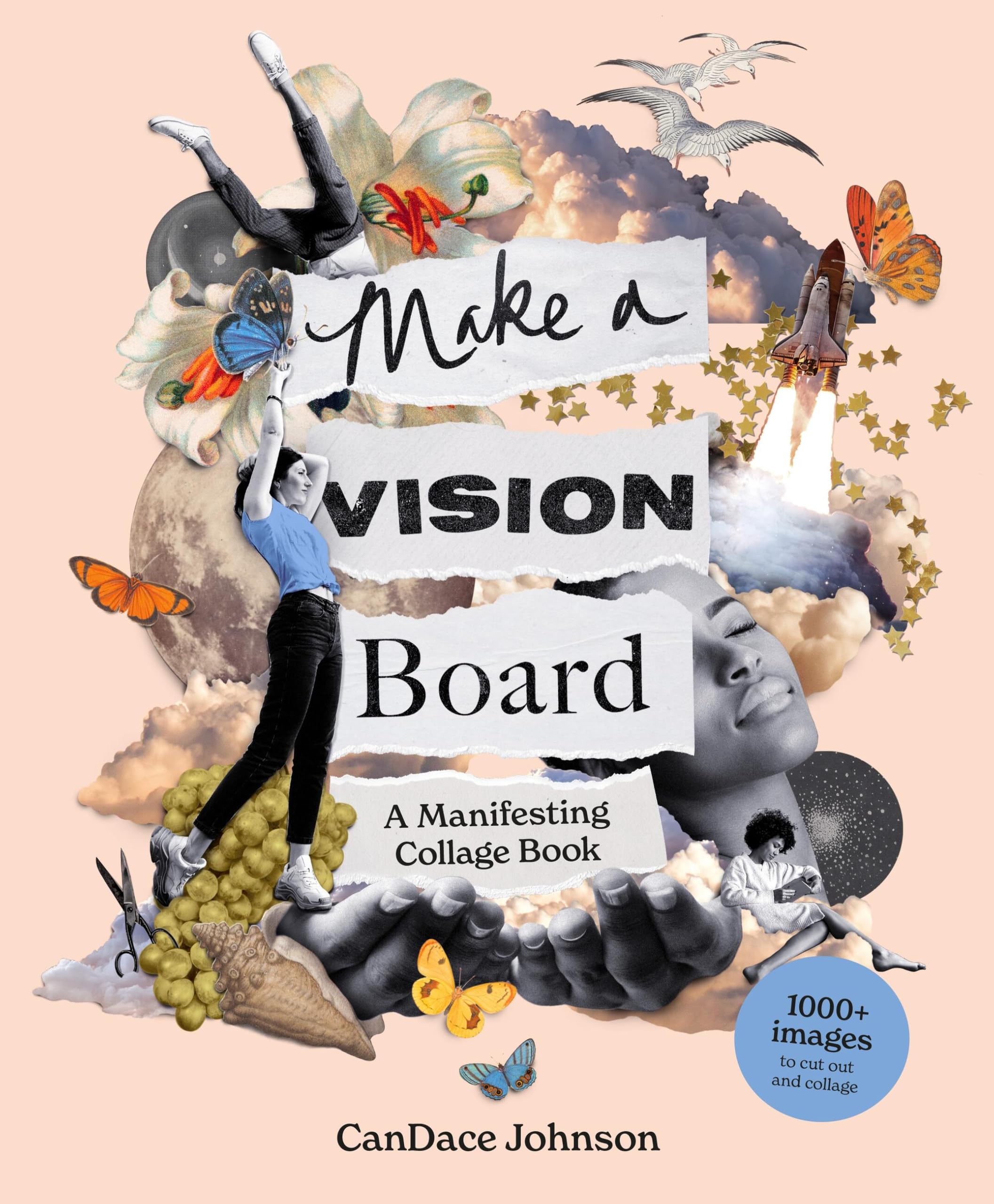 洋書 Visions from the Past M.J. Morwood Make a Vision Board: A Manifesting Collage Book: Johnson, CanDace